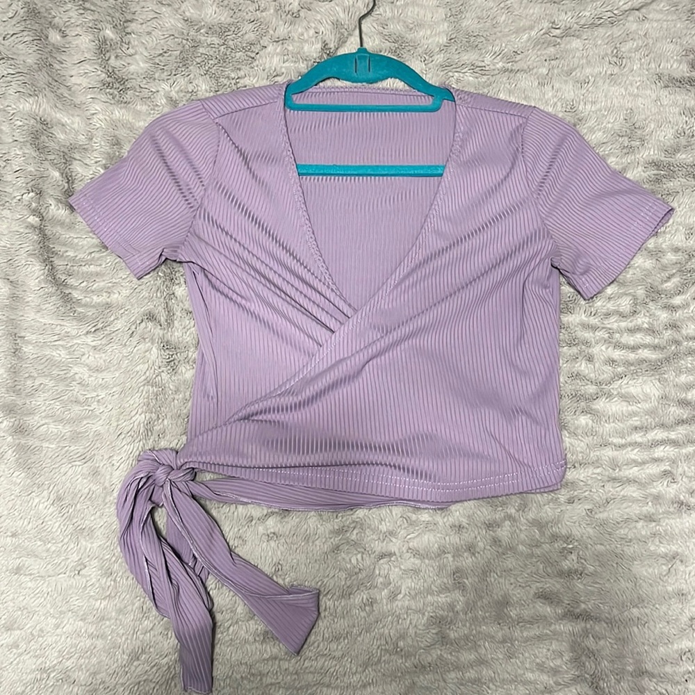Wrap around waist top